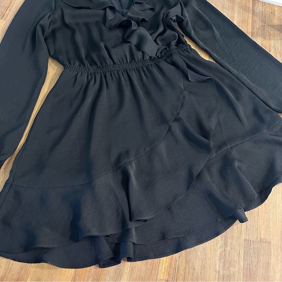 Express mini ruffle long sleeve dress - Picture 9 of 11